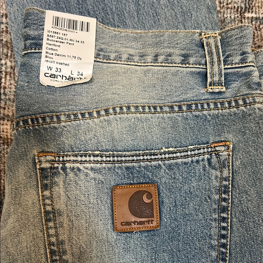 Carhartt Work in Progress Light Blue Denim Pants